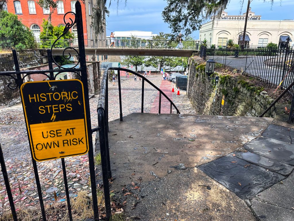 Historic Steps in Savannah, Georgia
