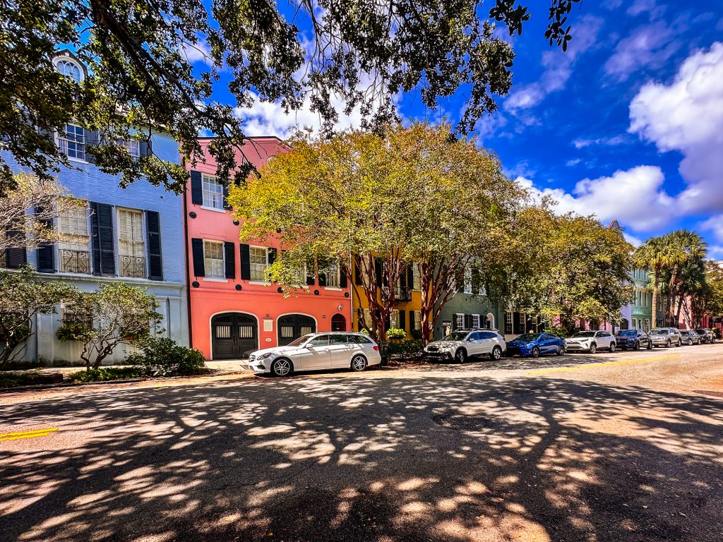 Rainbow Row in Charleston, South Carolina