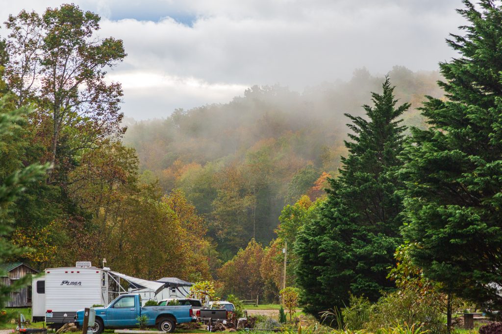Campground in Pisgah National Forest
